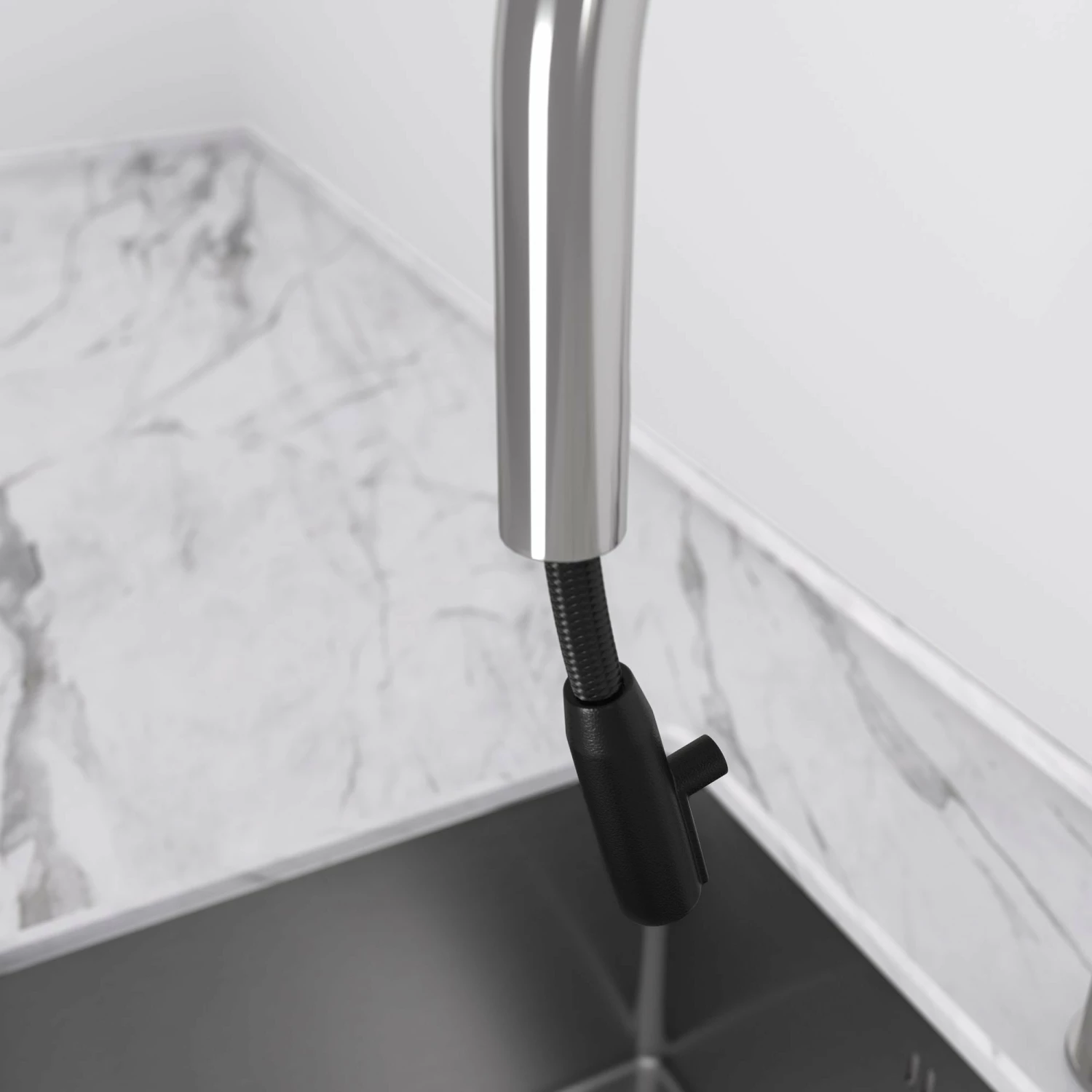 Elegance Pull Out Kitchen Mixer Tap Chrome 4 Elegance Pull Out Kitchen Mixer Tap Chrome - Image 2