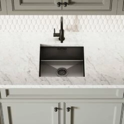 Elegance Pull Out Kitchen Mixer Tap Matte Black & Vello Undermount Sink Black Gunmetal 13 Elegance Pull Out Kitchen Mixer Tap Matte Black & Vello Undermount Sink Black Gunmetal -LUSSO STONE Sales elegance pull out kitchen mixer tap matte black vello undermount sink black gunmetal p5013 27574 image