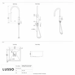 Elegance Pull Out Kitchen Mixer Tap & Vello Undermount Sink Black Gunmetal 13 Elegance Pull Out Kitchen Mixer Tap & Vello Undermount Sink Black Gunmetal -LUSSO STONE Sales elegance pull out kitchen mixer tap vello undermount sink black gunmetal p5844 35821 zoom