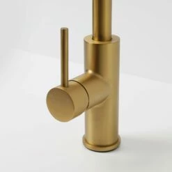 Elegance Pull Out Kitchen Mixer Tap & Vello Undermount Sink In Brushed Gold -LUSSO STONE Sales elegance pull out kitchen mixer tap vello undermount sink in brushed gold p4926 26638 zoom
