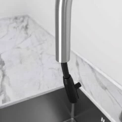 Elegance Pull Out Kitchen Mixer Tap & Vello Undermount Sink In Stainless -LUSSO STONE Sales elegance pull out kitchen mixer tap vello undermount sink in stainless p4949 26745 image