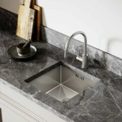 Elegance Pull Out Kitchen Mixer Tap & Vello Undermount Sink In Stainless -LUSSO STONE Sales elegance pull out kitchen mixer tap vello undermount sink in stainless p4949 26748 image
