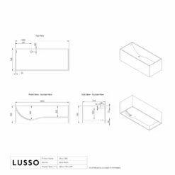 Ethos Freestanding Stone Bath 1800mm -LUSSO STONE Sales ethos freestanding stone bath 1800mm p309 34908 zoom