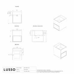 Ethos Vanity Unit With Stone Basin (Matte White 400mm) -LUSSO STONE Sales ethos vanity unit with stone basin matte white 400mm p735 36054 zoom