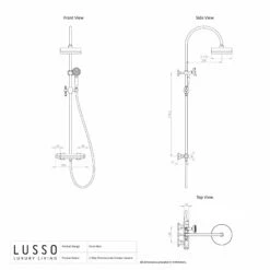 Eton Polished Nickel 2-way Thermostatic Shower System 9 Eton Polished Nickel 2-way Thermostatic Shower System -LUSSO STONE Sales eton polished nickel 2 way thermostatic shower system p4024 22326 zoom
