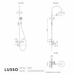 Eton Polished Nickel 3-way Thermostatic Bath Shower System -LUSSO STONE Sales eton polished nickel 3 way thermostatic bath shower system p4025 44271 zoom