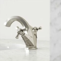 Eton Polished Nickel Basin Mixer Tap -LUSSO STONE Sales eton polished nickel basin mixer tap p3868 20950 zoom