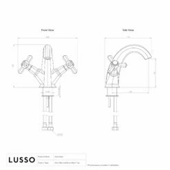 Eton Polished Nickel Basin Mixer Tap -LUSSO STONE Sales eton polished nickel basin mixer tap p3868 35783 zoom