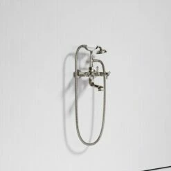 Eton Polished Nickel Wall Mounted Bath Shower Tap