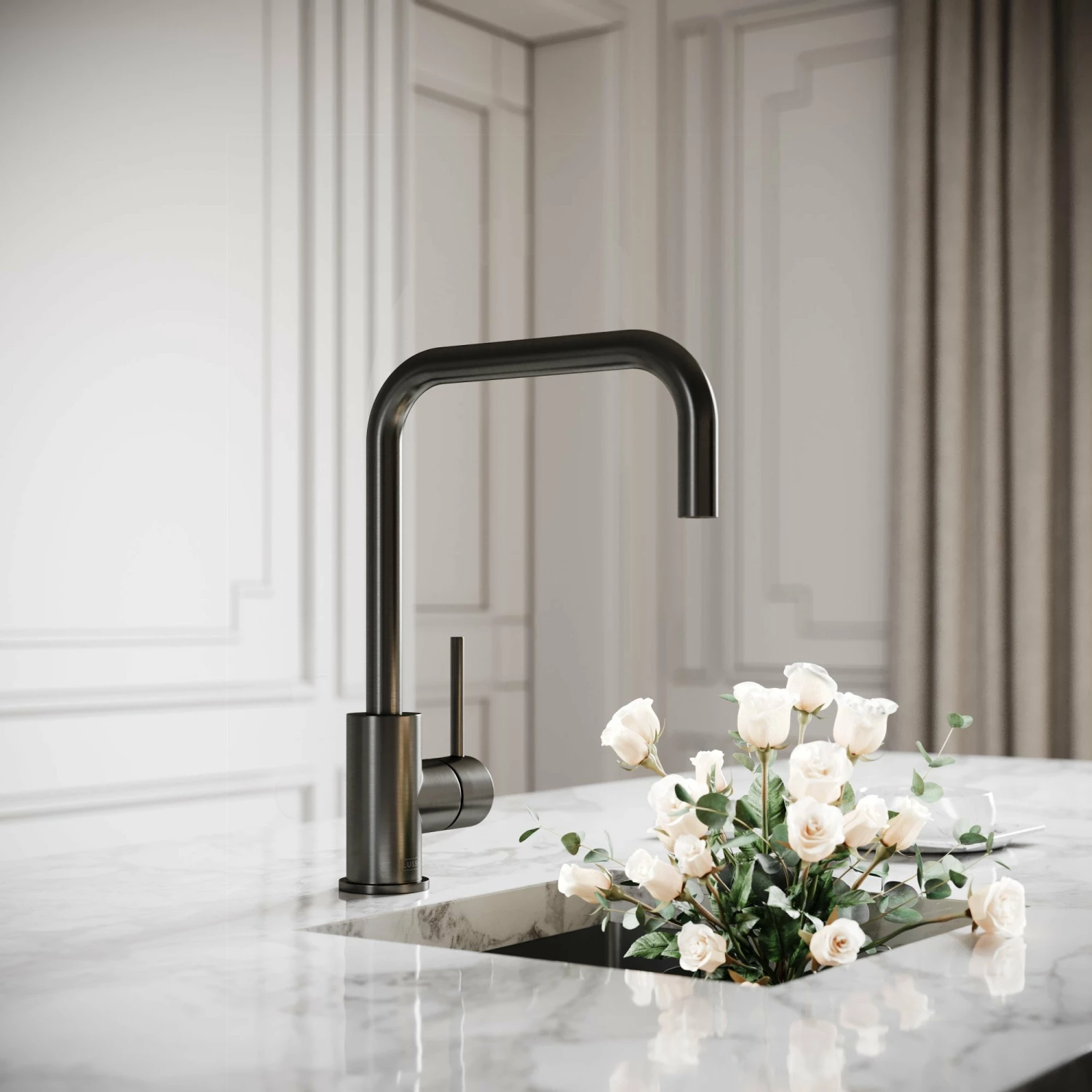 Flow Single Lever Kitchen Mixer Tap Gunmetal 4 Flow Single Lever Kitchen Mixer Tap Gunmetal - Image 2