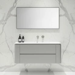 Fontane Vanity Unit With Stone Basin (Concrete Grey 1200mm)