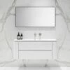 Fontane Vanity Unit With Stone Basin (Matte White 1200mm) -LUSSO STONE Sales fontane vanity unit with stone basin matte white 1200mm p1907 11713 image