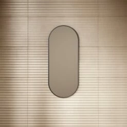 Glamora Matte Black Mirror With Natural White LED Light And Demister 380mm -LUSSO STONE Sales glamora matte black mirror with natural white led light and demister 380mm p6490 40643 zoom