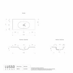 Gobain Vanity Unit With Stone Basin (Black 1000mm) -LUSSO STONE Sales gobain vanity unit with stone basin black 1000mm p2213 15134 zoom