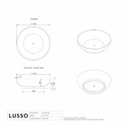 Grande Freestanding Round Stone Bath 1900mm -LUSSO STONE Sales grande freestanding round stone bath 1900mm p328 34910 zoom