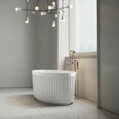 Jadore I Freestanding Fluted Stone Bath Matte Finish 1700mm -LUSSO STONE Sales jadore i freestanding fluted stone bath matte finish 1700mm p5068 28083 zoom