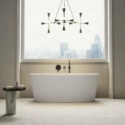 Kurv Freestanding Stone Bath 1600mm