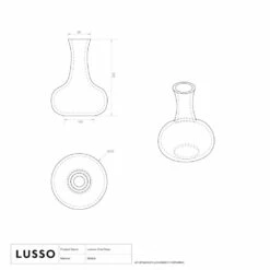 Lamora Arabescato Marble Oval Vase 300mm -LUSSO STONE Sales lamora arabescato marble oval vase 300mm p5314 46385 image