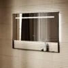 Levante Matte Black Mirror With Natural White LED Light And Demister 1200mm -LUSSO STONE Sales levante matte black mirror with natural white led light and demister 1200mm p6480 40624 zoom