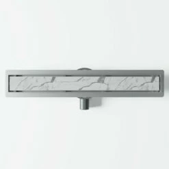 Linear Brushed Stainless Tilable Wetroom Waste Kit