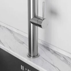 Livello Brushed Stainless Pull Out Kitchen Mixer Tap -LUSSO STONE Sales livello brushed stainless pull out kitchen mixer tap p2407 13680 zoom
