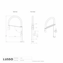 Livello Matte Black Pull Out Kitchen Mixer Tap -LUSSO STONE Sales livello matte black pull out kitchen mixer tap p2408 35650 zoom