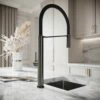 Livello Pull Out Kitchen Mixer Tap Gunmetal 1 Livello Pull Out Kitchen Mixer Tap Gunmetal -LUSSO STONE Sales livello pull out kitchen mixer tap gunmetal p5843 35577 zoom