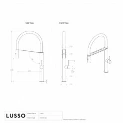 Livello Pull Out Kitchen Mixer Tap Gunmetal -LUSSO STONE Sales livello pull out kitchen mixer tap gunmetal p5843 46380 zoom