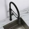 Livello Pull Out Kitchen Tap In Matte Black & Vello Undermount Kitchen Sink Black Gunmetal -LUSSO STONE Sales livello pull out kitchen tap in matte black vello undermount kitchen sink black gunmetal p4070 35876 zoom