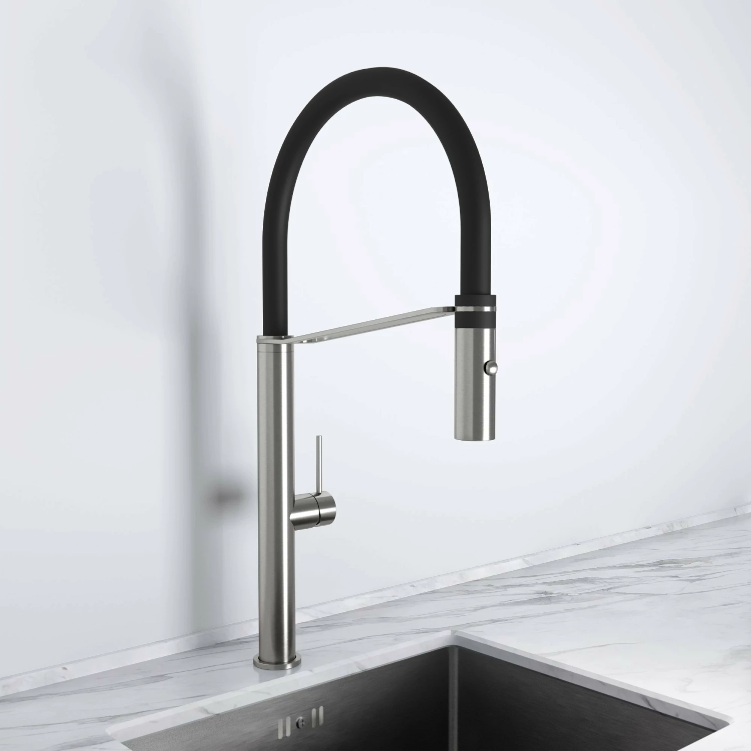 Livello Pull Out Kitchen Tap & Vello Undermount Sink In Stainless 4 Livello Pull Out Kitchen Tap & Vello Undermount Sink In Stainless - Image 2