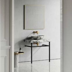 Lomazzo Countertop Vanity Unit Arabescato Marble 800mm 8 Lomazzo Countertop Vanity Unit Arabescato Marble 800mm -LUSSO STONE Sales lomazzo countertop vanity unit arabescato marble 800mm p5022 27606 image