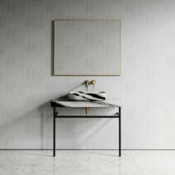 Lomazzo Countertop Vanity Unit Panda Marble 1000mm 12 Lomazzo Countertop Vanity Unit Panda Marble 1000mm -LUSSO STONE Sales lomazzo countertop vanity unit panda marble 1000mm p5019 27593 image