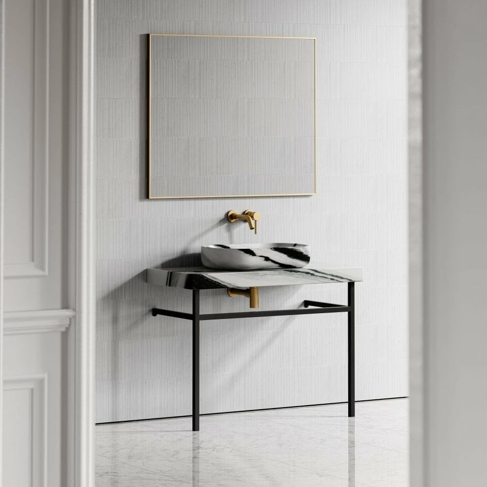 Lomazzo Countertop Vanity Unit Panda Marble 1000mm 8 Lomazzo Countertop Vanity Unit Panda Marble 1000mm - Image 6