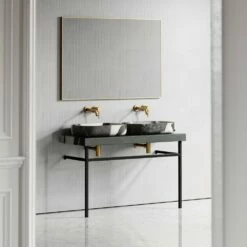 Lomazzo Countertop Vanity Unit Panda Marble 1200mm 11 Lomazzo Countertop Vanity Unit Panda Marble 1200mm -LUSSO STONE Sales lomazzo countertop vanity unit panda marble 1200mm p4932 26655 image