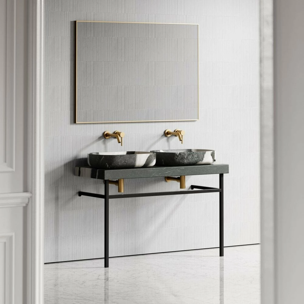 Lomazzo Countertop Vanity Unit Panda Marble 1200mm 5 Lomazzo Countertop Vanity Unit Panda Marble 1200mm - Image 3