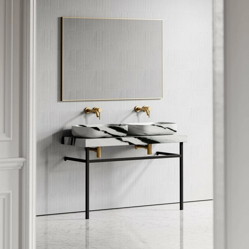 Lomazzo Countertop Vanity Unit Panda Marble 1200mm 8 Lomazzo Countertop Vanity Unit Panda Marble 1200mm - Image 6