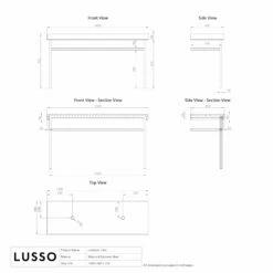 Lomazzo Countertop Vanity Unit Panda Marble 1400mm -LUSSO STONE Sales lomazzo countertop vanity unit panda marble 1400mm p5030 35942 zoom