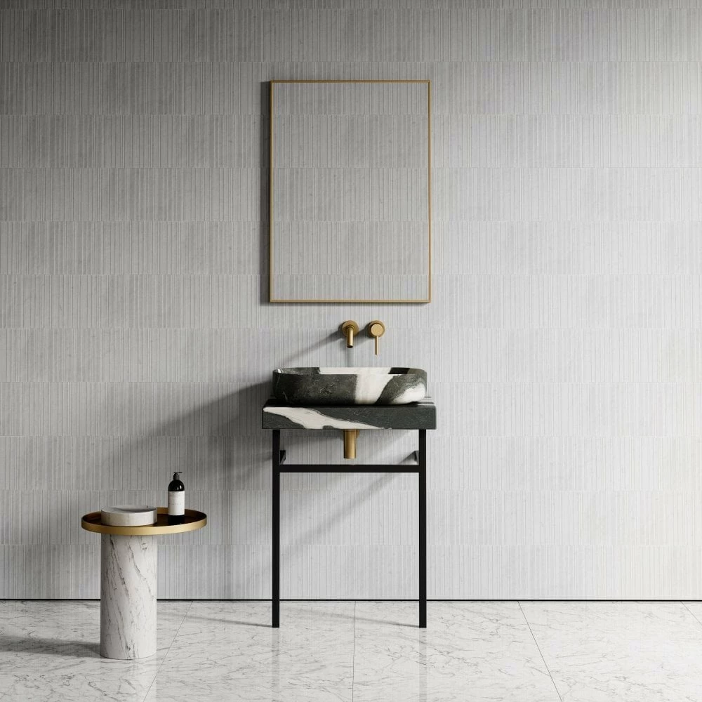 Lomazzo Countertop Vanity Unit Panda Marble 600mm 3 Lomazzo Countertop Vanity Unit Panda Marble 600mm