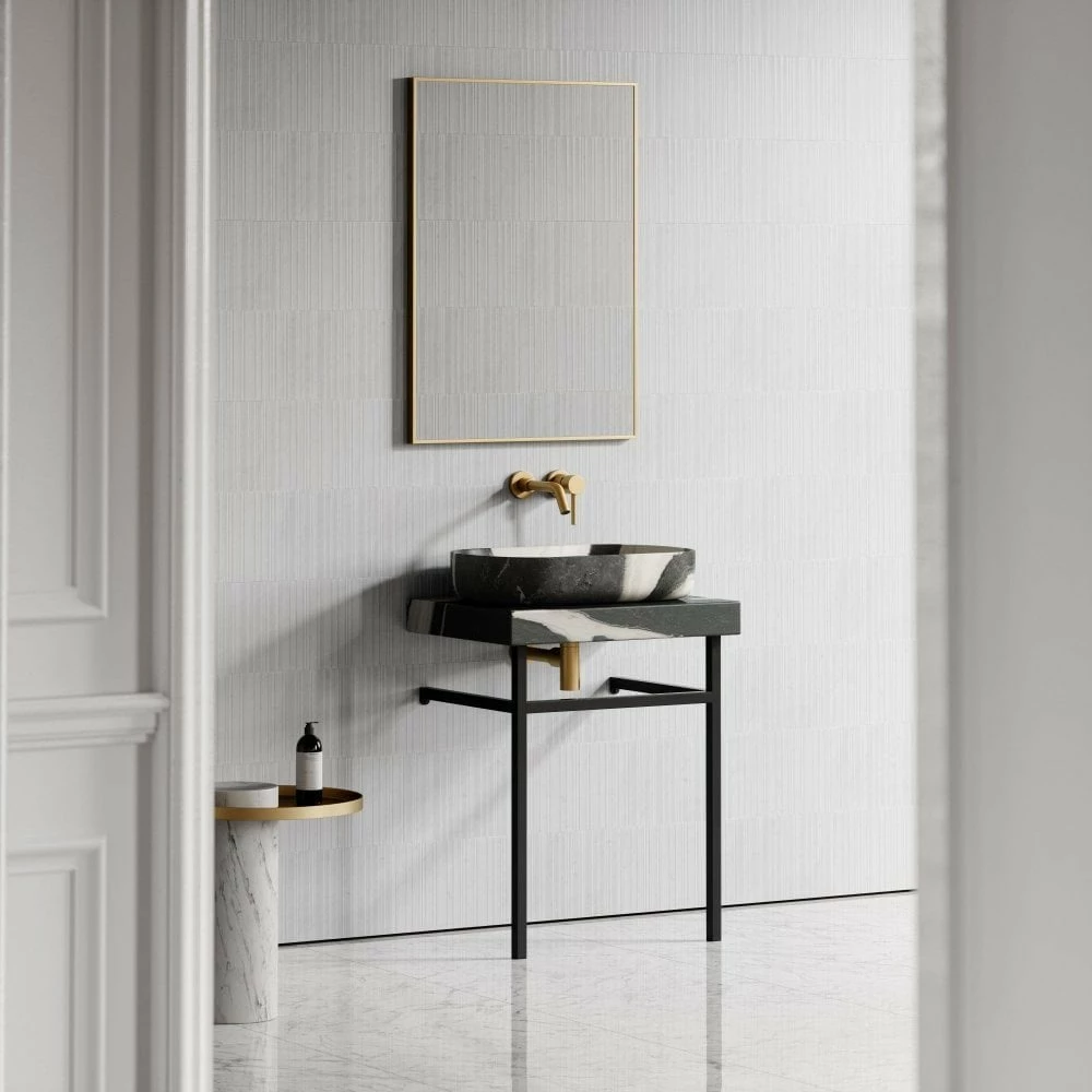 Lomazzo Countertop Vanity Unit Panda Marble 600mm 5 Lomazzo Countertop Vanity Unit Panda Marble 600mm - Image 3