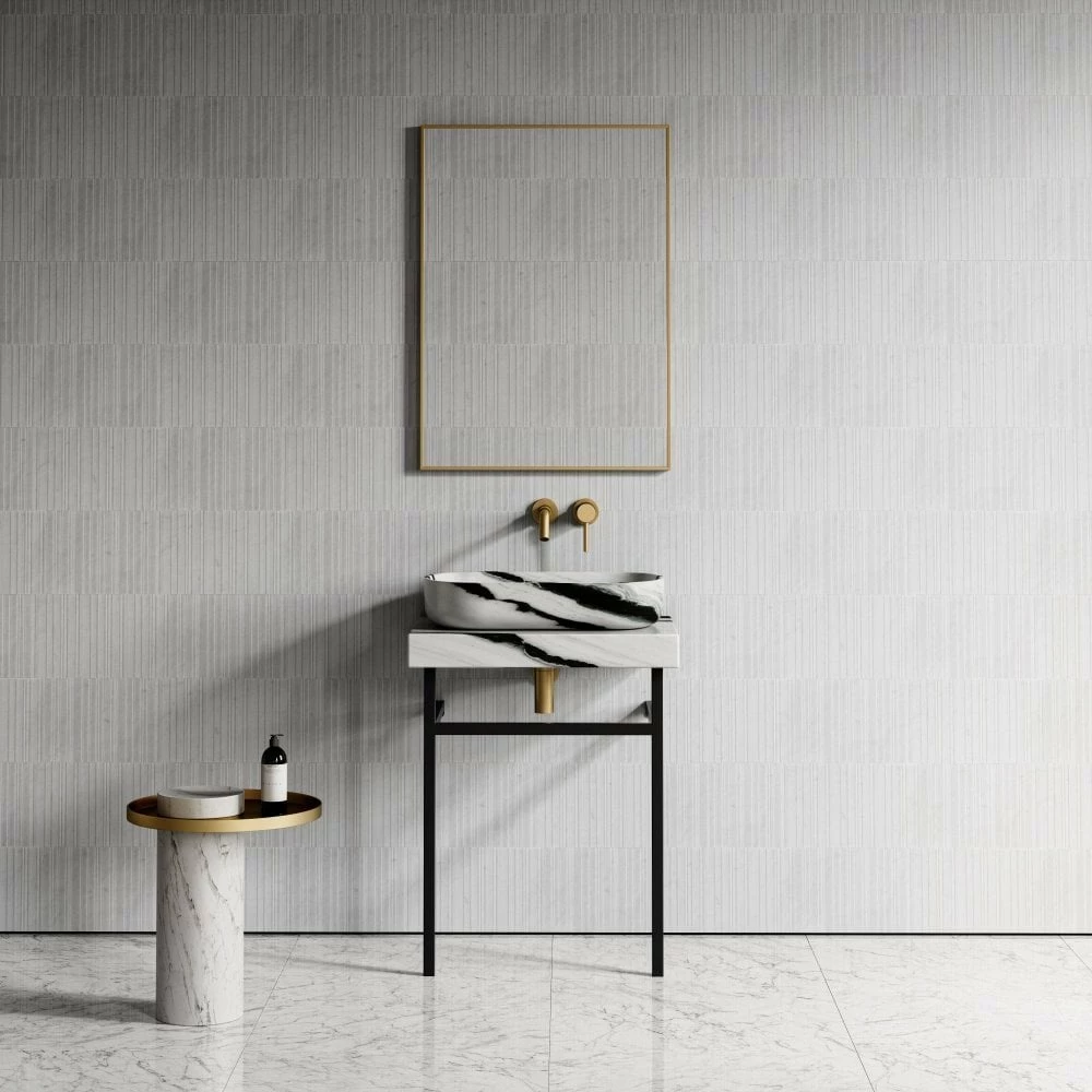 Lomazzo Countertop Vanity Unit Panda Marble 600mm 6 Lomazzo Countertop Vanity Unit Panda Marble 600mm - Image 4