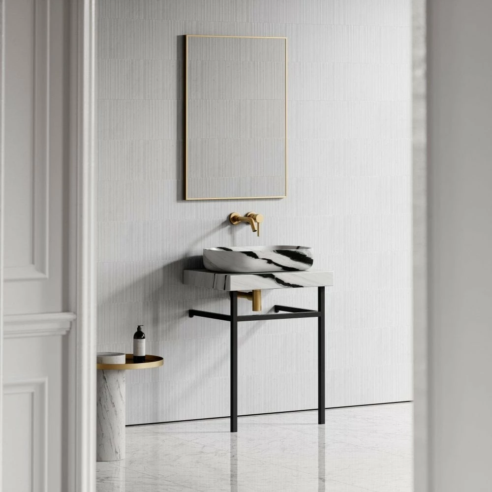 Lomazzo Countertop Vanity Unit Panda Marble 600mm 8 Lomazzo Countertop Vanity Unit Panda Marble 600mm - Image 6