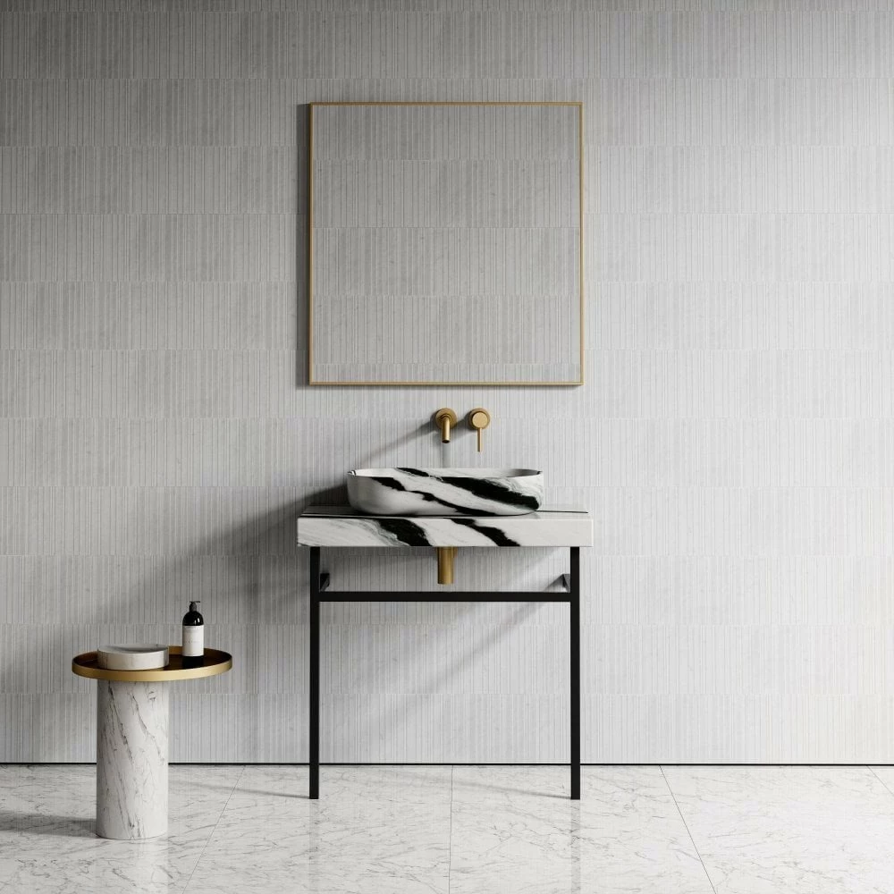 Lomazzo Countertop Vanity Unit Panda Marble 800mm 6 Lomazzo Countertop Vanity Unit Panda Marble 800mm - Image 4