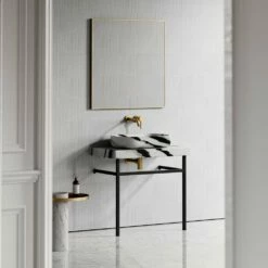 Lomazzo Countertop Vanity Unit Panda Marble 800mm 14 Lomazzo Countertop Vanity Unit Panda Marble 800mm -LUSSO STONE Sales lomazzo countertop vanity unit panda marble 800mm p5020 27602 image