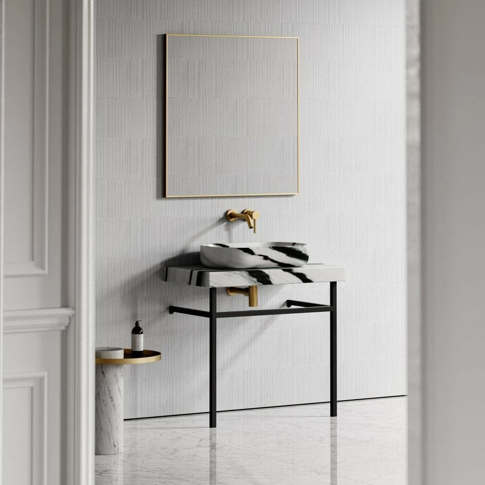 Lomazzo Countertop Vanity Unit Panda Marble 800mm 8 Lomazzo Countertop Vanity Unit Panda Marble 800mm - Image 6