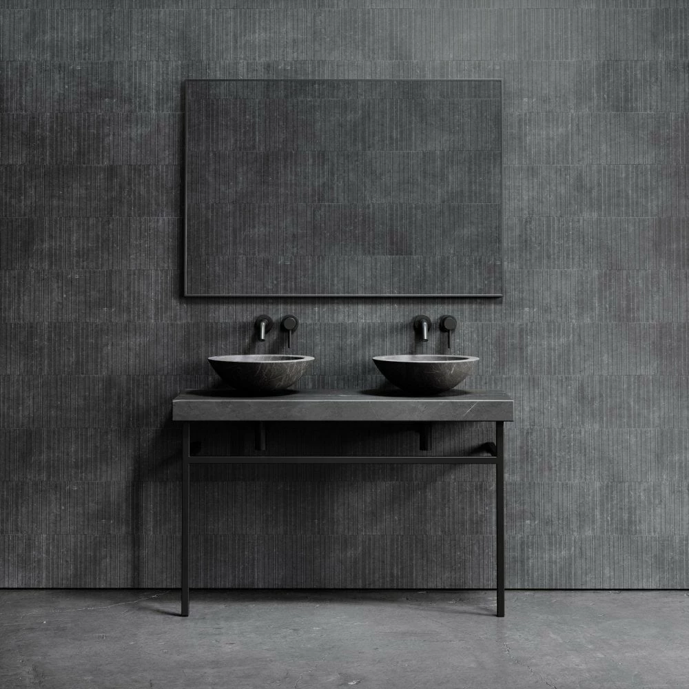 Lomazzo Countertop Vanity Unit Pietra Grey Marble 1200mm 3 Lomazzo Countertop Vanity Unit Pietra Grey Marble 1200mm