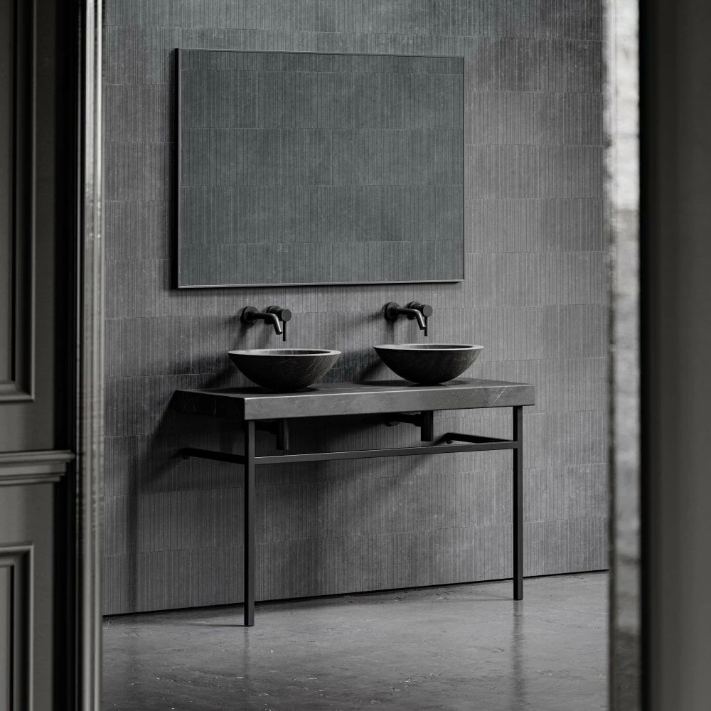 Lomazzo Countertop Vanity Unit Pietra Grey Marble 1200mm 5 Lomazzo Countertop Vanity Unit Pietra Grey Marble 1200mm - Image 3