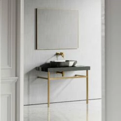 Lomazzo Gold Countertop Vanity Unit Panda Marble 1000mm 7 Lomazzo Gold Countertop Vanity Unit Panda Marble 1000mm -LUSSO STONE Sales lomazzo gold countertop vanity unit panda marble 1000mm p5640 34689 zoom