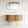 Lusso Regent Curved Oak Vanity Unit 1200mm