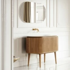 Lusso Regent Curved Oak Vanity Unit 1200mm -LUSSO STONE Sales lusso regent curved oak vanity unit 1200mm p6593 41773 zoom
