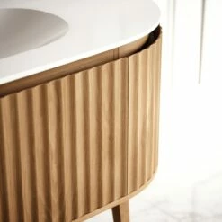 Lusso Regent Curved Oak Vanity Unit 1200mm -LUSSO STONE Sales lusso regent curved oak vanity unit 1200mm p6593 41774 zoom